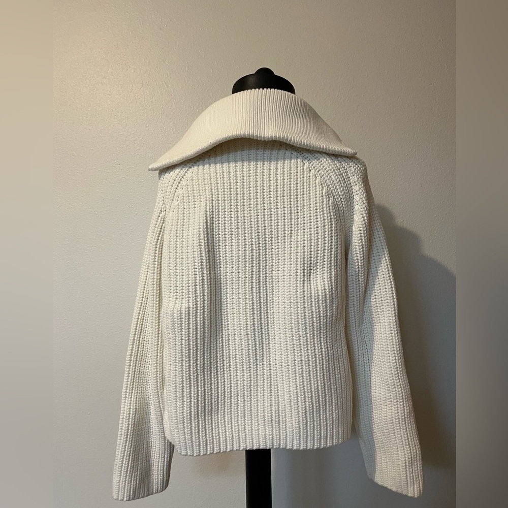 Haven Well Within cream Cowl Neck/ half zip Sweater, women’s size M - Picture 2 of 4